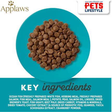 Applaws Grain-Free Ocean Fish with Salmon Complete Dry Food for Adult Cats