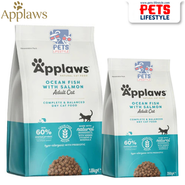 Applaws Grain-Free Ocean Fish with Salmon Complete Dry Food for Adult Cats
