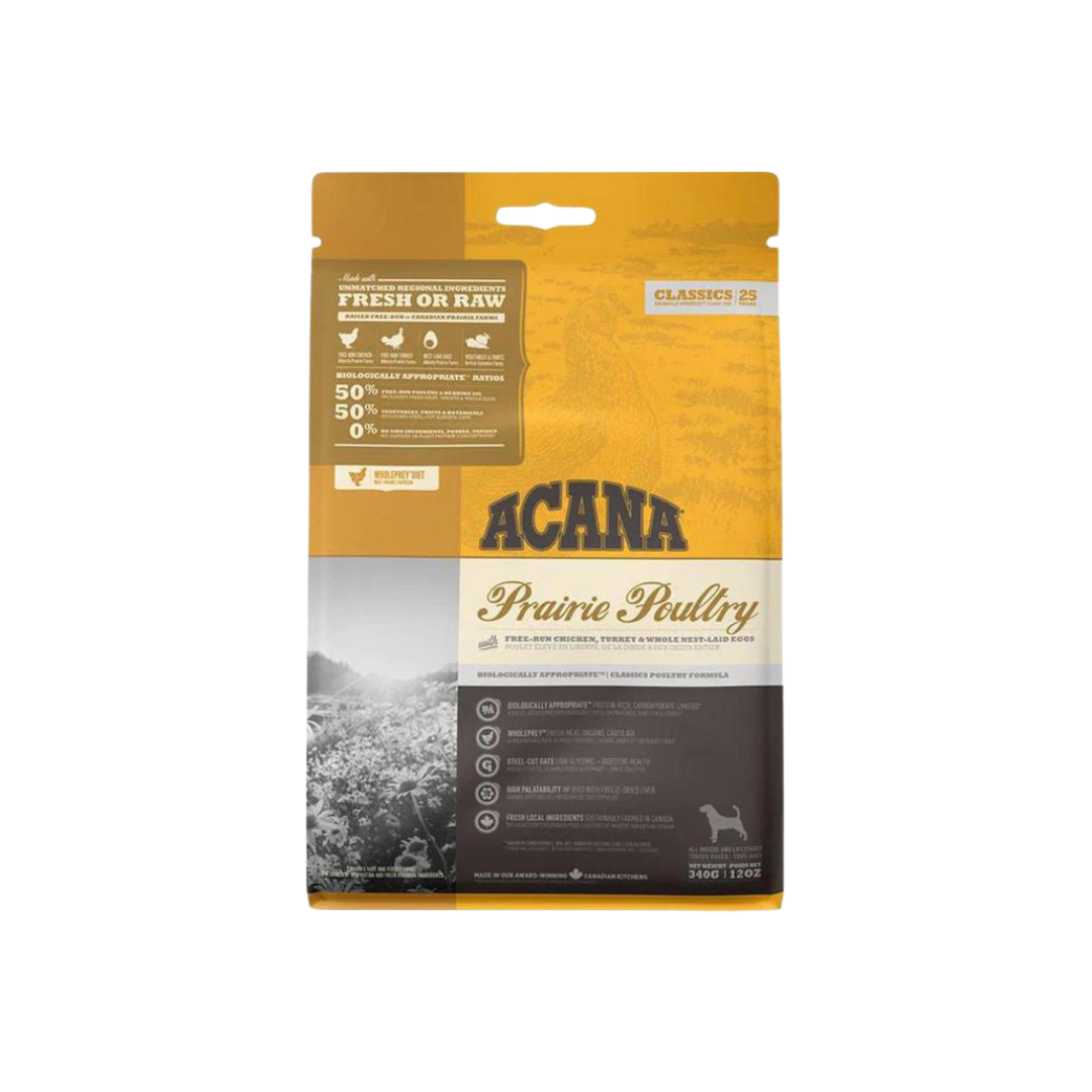 Acana dog classics prairie poultry 17 kg deals