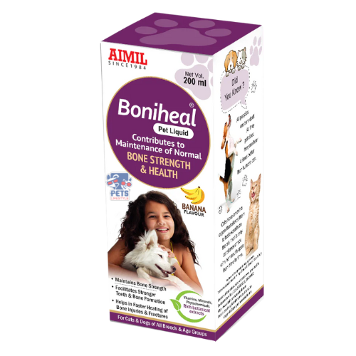 Aimil Boniheal Pet Liquid (200 ml) Supports Bone Strength, Growth & Healing