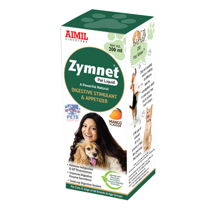 Aimil Zymnet Pet Liquid (200 ml) Natural Digestive Stimulant & Appetizer