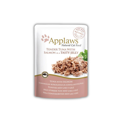 Applaws Natural Cat 55% Tuna with 7% Salmon in Jelly Wet Cat Food - 70 g