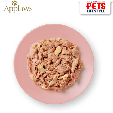 Applaws Cat Wet Food Tin Tuna Fillet with Salmon in Broth 70 gm