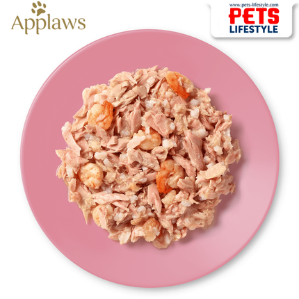 Applaws Cat Wet Food Tuna Fillet and Prawns in Broth - 70 g