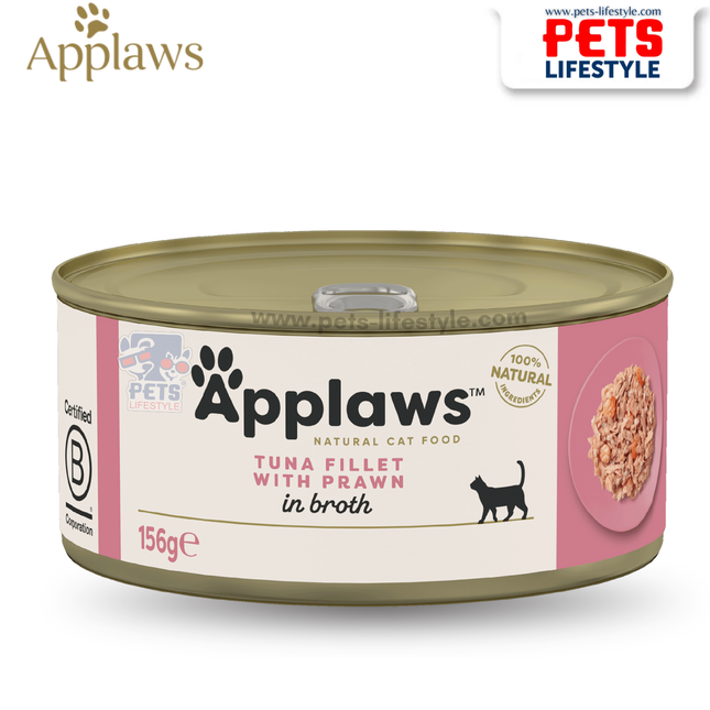 Applaws Cat Wet Food Tuna Fillet and Prawns in Broth - 70 g