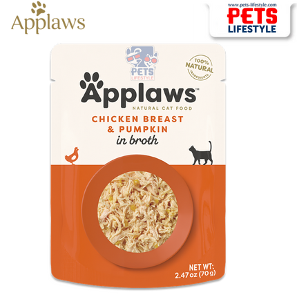 Applaws Chicken Breast & Pumpkin in Broth Cat Wet Food 70g