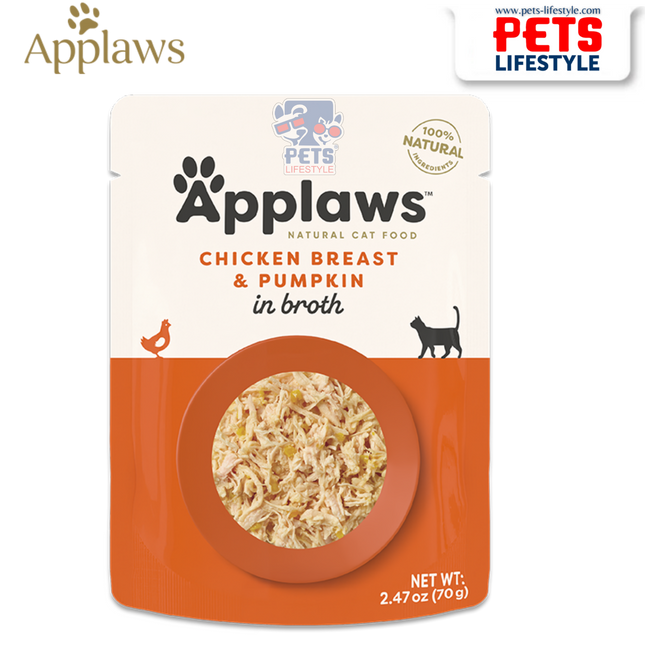 Applaws Chicken Breast & Pumpkin in Broth Cat Wet Food 70g