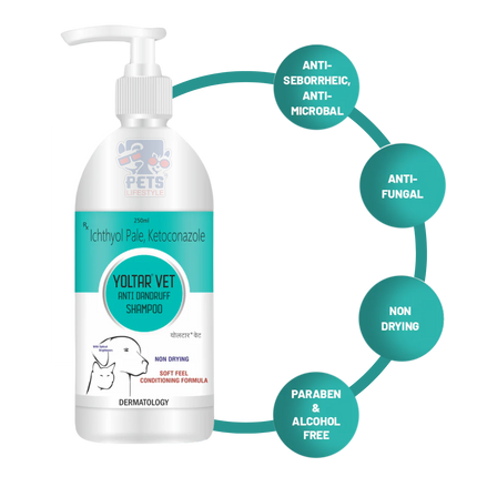 Aranex Yoltar Vet Anti-dandruff Shampoo 250ml