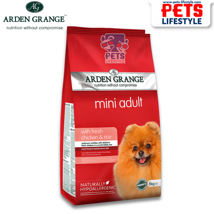 Arden Grange Dry Dog Food Mini Adult With Fresh Chicken & Rice