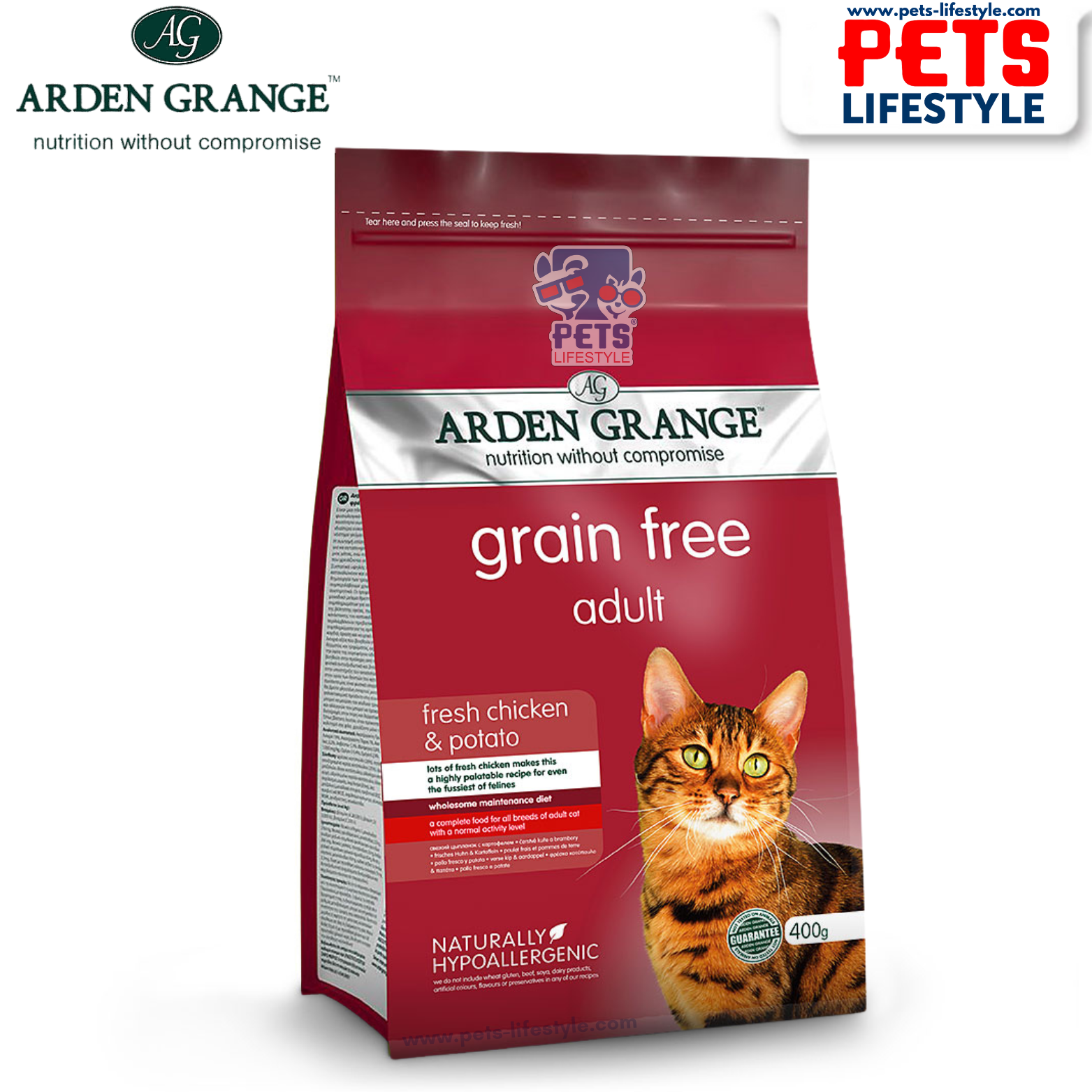 Arden Grange Grain Free Fresh Chicken Potato Dry Cat Food
