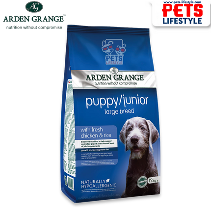 Arden Grange Dry Dog Food Large Breed Junior Puppy Food With Fresh Chicken & Rice
