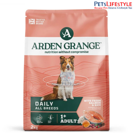 Arden Grange Adult Dog Food Fresh Salmon & Rice for Dogs