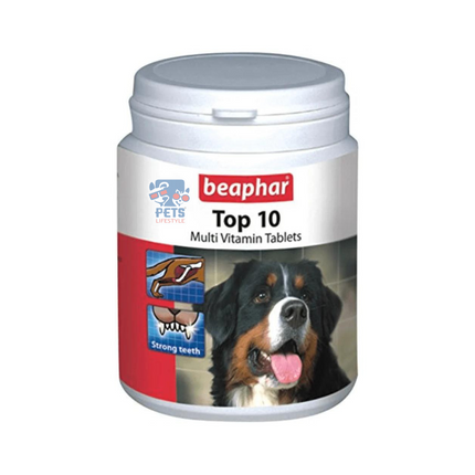 Beaphar Top 10 Multi Vitamin Supplement For Dogs 160 Tab