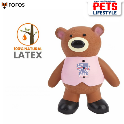 FOFOS Latex Toy Bear – Squeaky Chew Toy for mall Dogs