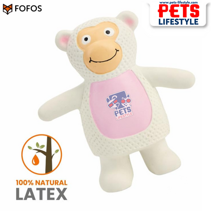 FOFOS Latex Toy Monkey – Squeaky Chew Toy for Dogs