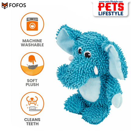 FOFOS Tough Dog Toy – Elephant ,Durable Squeaky Toy