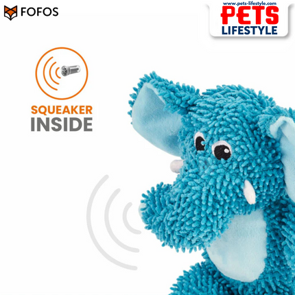 FOFOS Tough Dog Toy – Elephant ,Durable Squeaky Toy