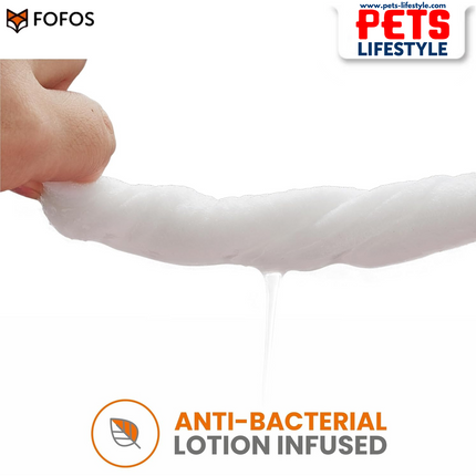 FOFOS Pet Cleaning Wipes – 80ct Unscented | Gentle Everyday Hygiene for Dogs & Cats