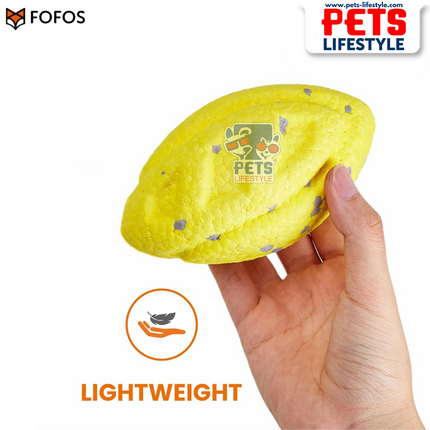 Fofos ETPU Rugby Ball Fetch Dog Toy