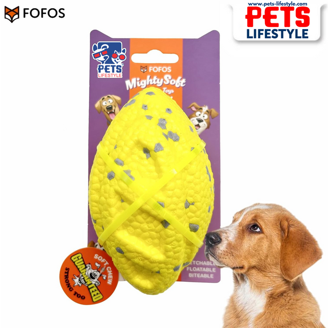 Fofos ETPU Rugby Ball Fetch Dog Toy
