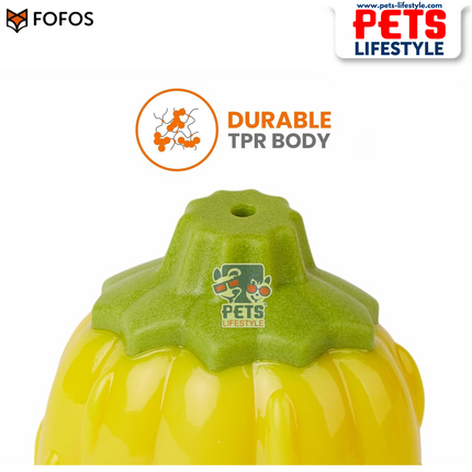 Fofos Giggling Vegi-Bites (Pumpkin ) fun chew toy