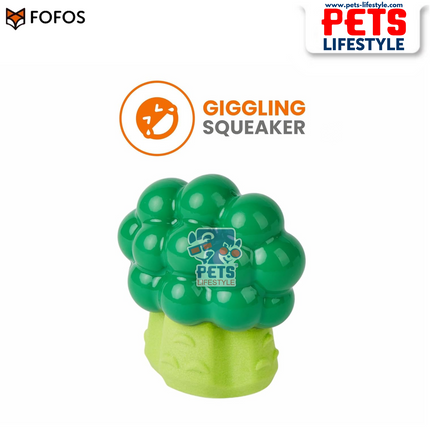 Fofos Giggling Vegi-Bites (Broccoli ) Moderate Chew Toys