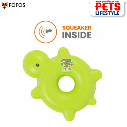 FOFOS Ocean Animal Chewing Squeaky Turtle – Durable Floating Toy for Strong Chewers