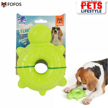 FOFOS Ocean Animal Chewing Squeaky Turtle – Durable Floating Toy for Strong Chewers