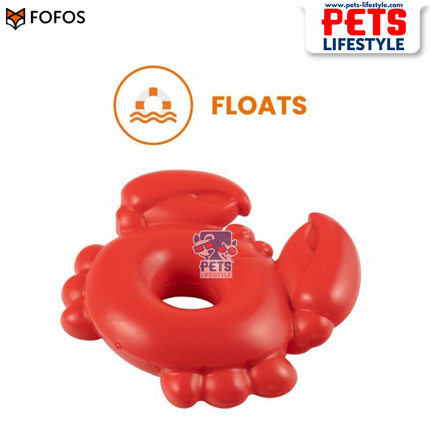 FOFOS Ocean Animal Chewing Squeaky Crab ,Durable Floating Toy for Strong Chewers