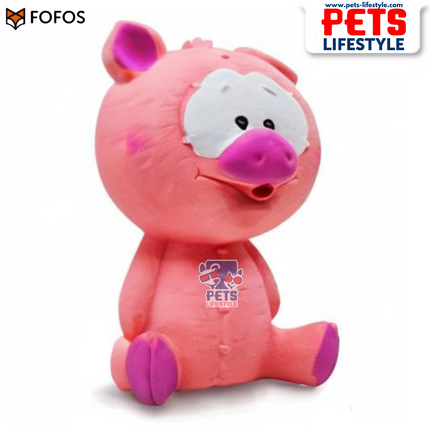 FOFOS Latex Bi Toy Pig for Dogs