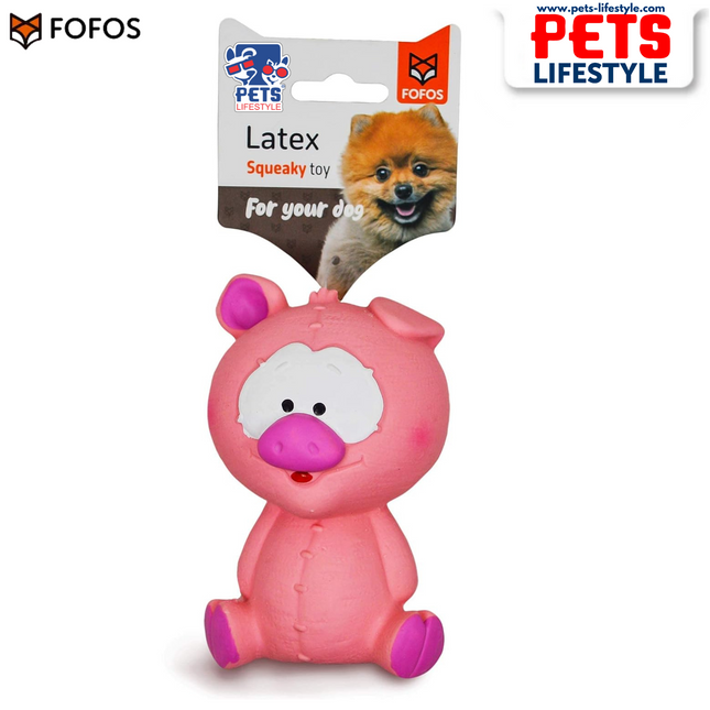 FOFOS Latex Bi Toy Pig for Dogs