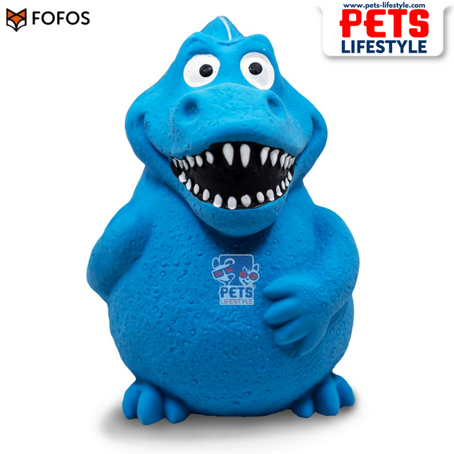 FOFOS Latex Bi Toy Dinosaur fun, squeaky chew toy