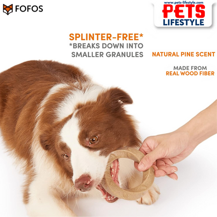 FOFOS Woodplay Ring  chew toy for dogs