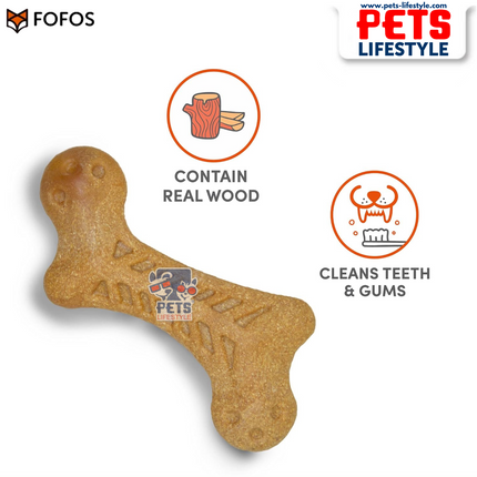 FOFOS Woodplay Bone safe and sturdy chew toy for Dogs
