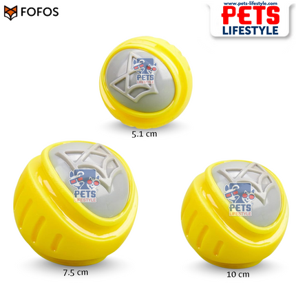 FOFOS Flexy Ball Ultra Bounce Chew Toy for Dogs