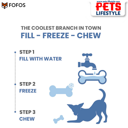 FOFOS Cooling Bone Chew Toy for Dogs