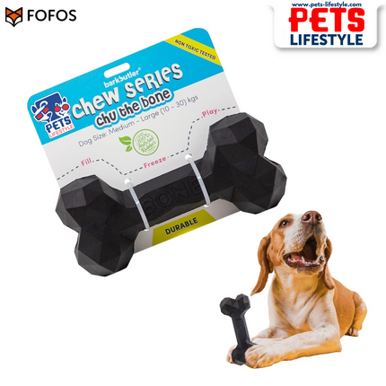 FOFOS Barkbutler Chu The Bone (Black) Chew Treat Toy for Dogs