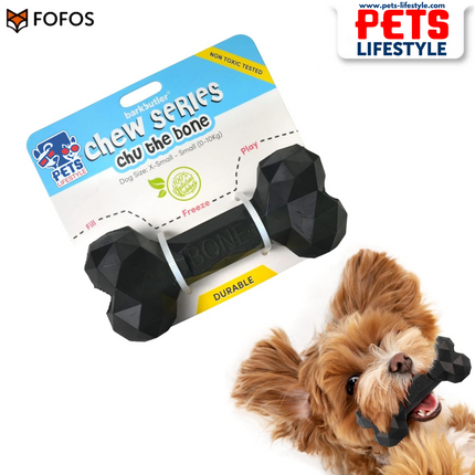 FOFOS Barkbutler Chu The Bone (Black) Chew Treat Toy for Dogs