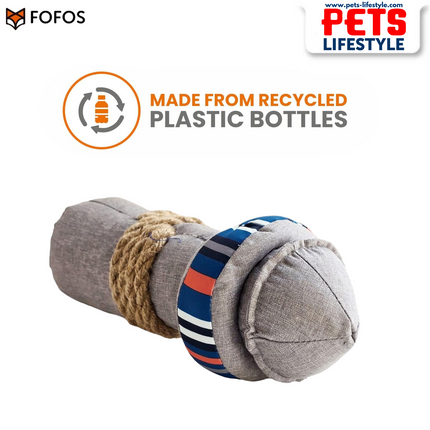 FOFOS S.O.S Light Plush Dog Toy – Eco-Friendly Rope & Plush Toy with Squeaker