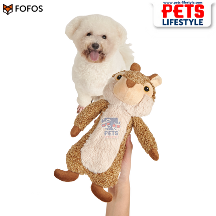 FOFOS Wildlife Plush Rabbit – Soft Squeaky Toy for Dogs