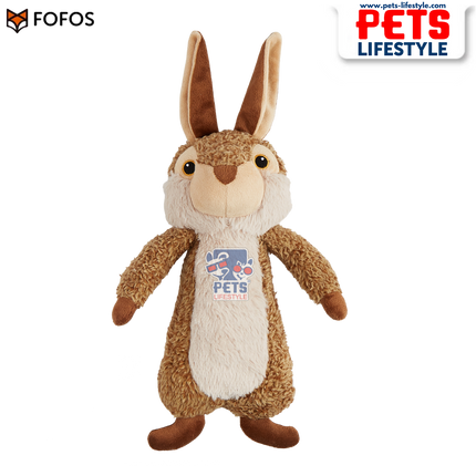 FOFOS Wildlife Plush Rabbit – Soft Squeaky Toy for Dogs