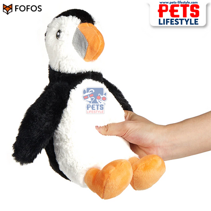FOFOS Wildlife Plush Penguin – Soft Squeaky Toy for Dogs