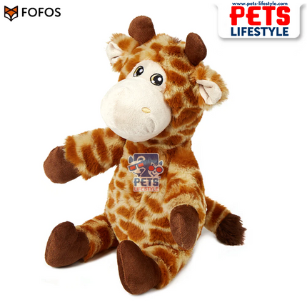 FOFOS Wildlife Plush Giraffe – Soft Squeaky Toy for Dogs