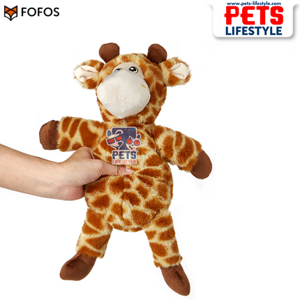 FOFOS Wildlife Plush Giraffe – Soft Squeaky Toy for Dogs