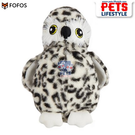 FOFOS Wildlife Plush Owl – Soft Plush Dog Toy with Squeaker
