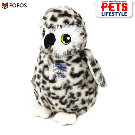 FOFOS Wildlife Plush Owl – Soft Plush Dog Toy with Squeaker