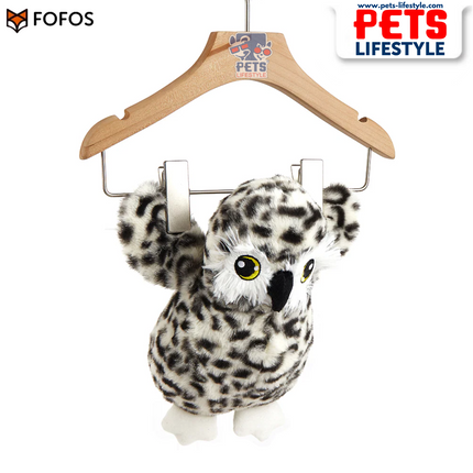 FOFOS Wildlife Plush Owl – Soft Plush Dog Toy with Squeaker
