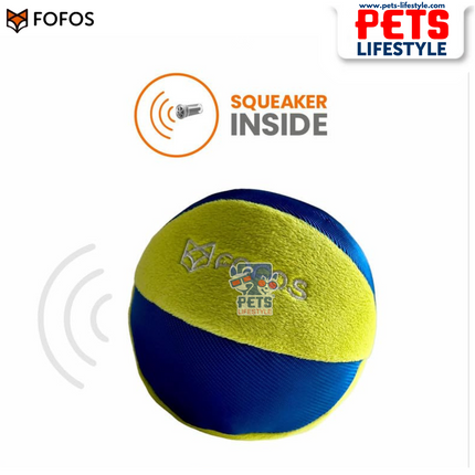 Fofos BarkButler Born Wild Ball – Lightweight Dog Toy (Yellow) 9 x 9 x 11 cm Medium & Large Dogs