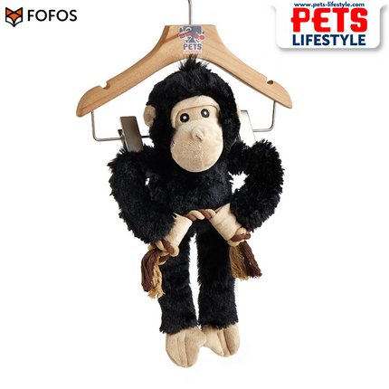 FOFOS Wildlife Plush Gorilla – Soft Squeaky Dog Toy