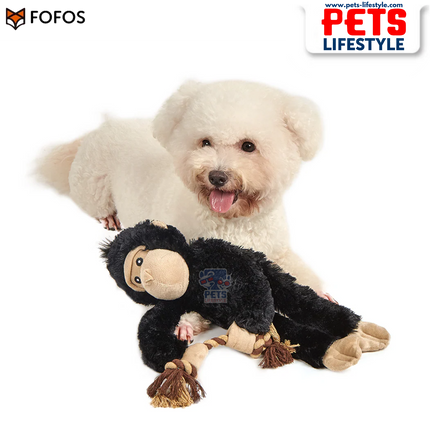 FOFOS Wildlife Plush Gorilla – Soft Squeaky Dog Toy